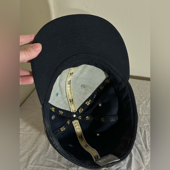 New Era 59FIFTY Boston Red Sox 2017 All-Star Game Hat 7 1/2 Navy & Gold MLB - Picture 4 of 5